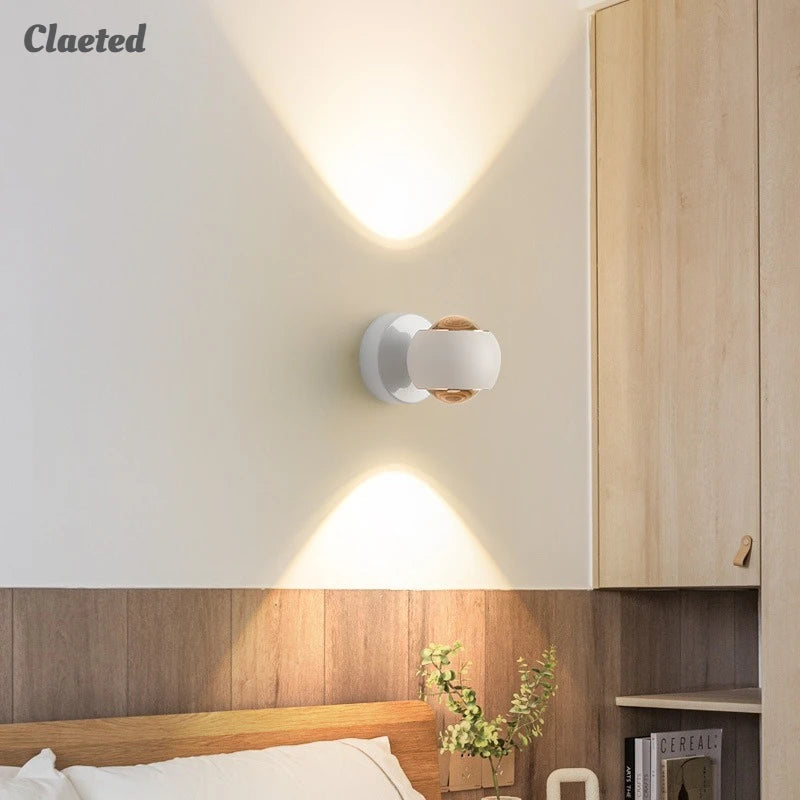 Modern Minimalist Wall Sconce – LED Up & Down Light, 5 Colors, Easy Wall Mount